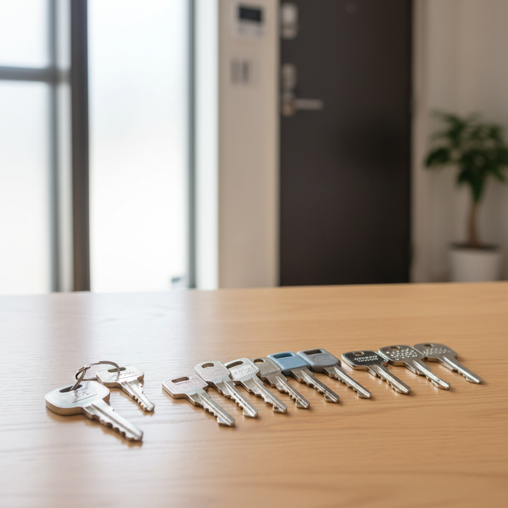 トステム玄関ドアの鍵交換ガイド|費用や方法を徹底解説 51 シリンダーキーの主要な種類(ディスクシリンダー、ピンシリンダー、ディンプルキー)に関する画像