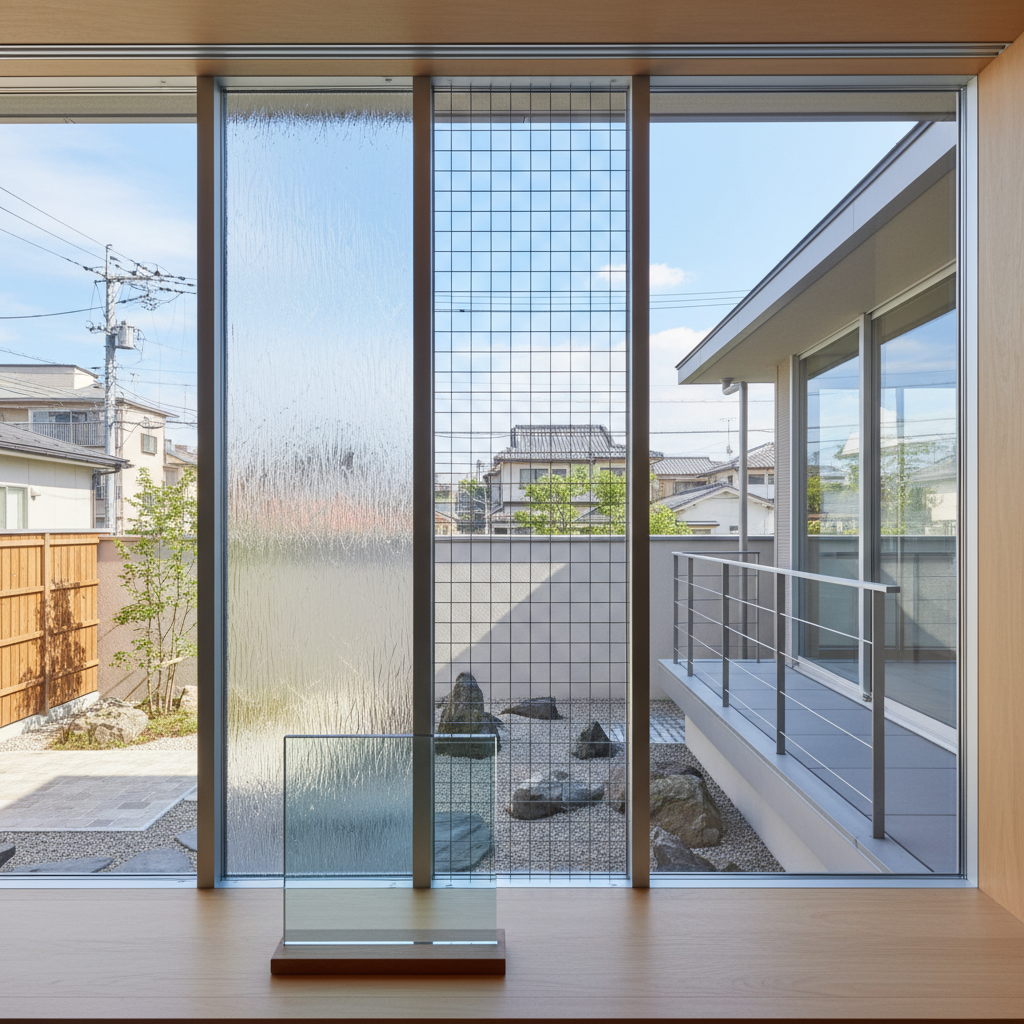 ガラス交換費用はなぜ高い?料金相場と安く抑える方法 49 ガラスの種類と費用(透明ガラス、型ガラス、網入りガラス、大きいガラス、強化ガラス)に関する画像