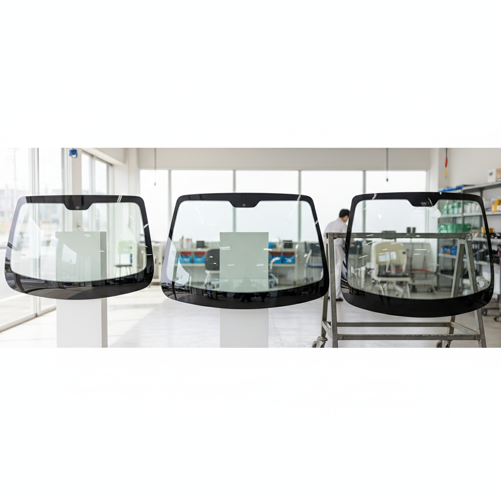 純正品、社外品、中古品のガラスの種類と特徴に関する画像