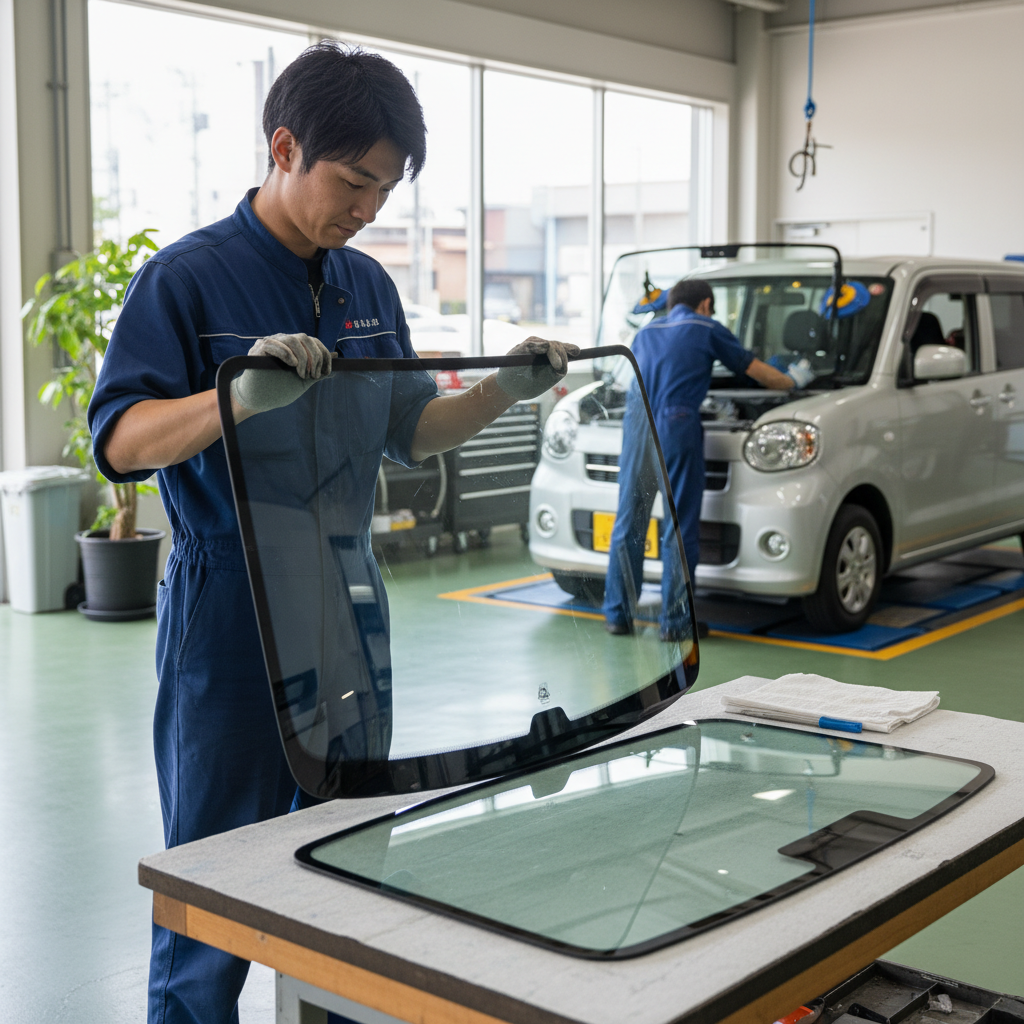 中古フロントガラス交換のメリット・デメリットに関する画像