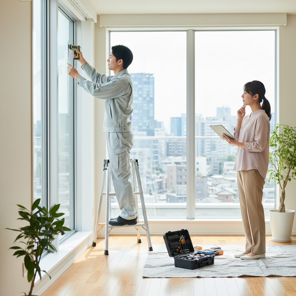 複層ガラス交換の一般的な手順に関する画像