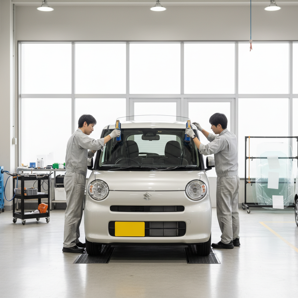 軽自動車のガラス交換費用相場に関する画像