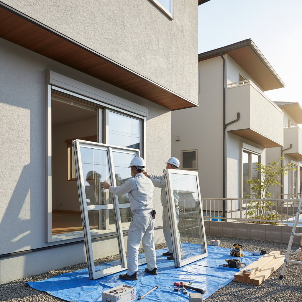 輸入サッシごと国産サッシに交換するに関する画像