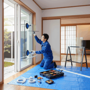 輸入サッシ ガラス交換に関する画像