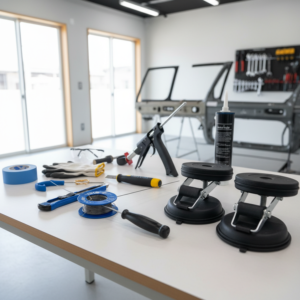 DIYで準備すべき主要なガラス交換道具に関する画像