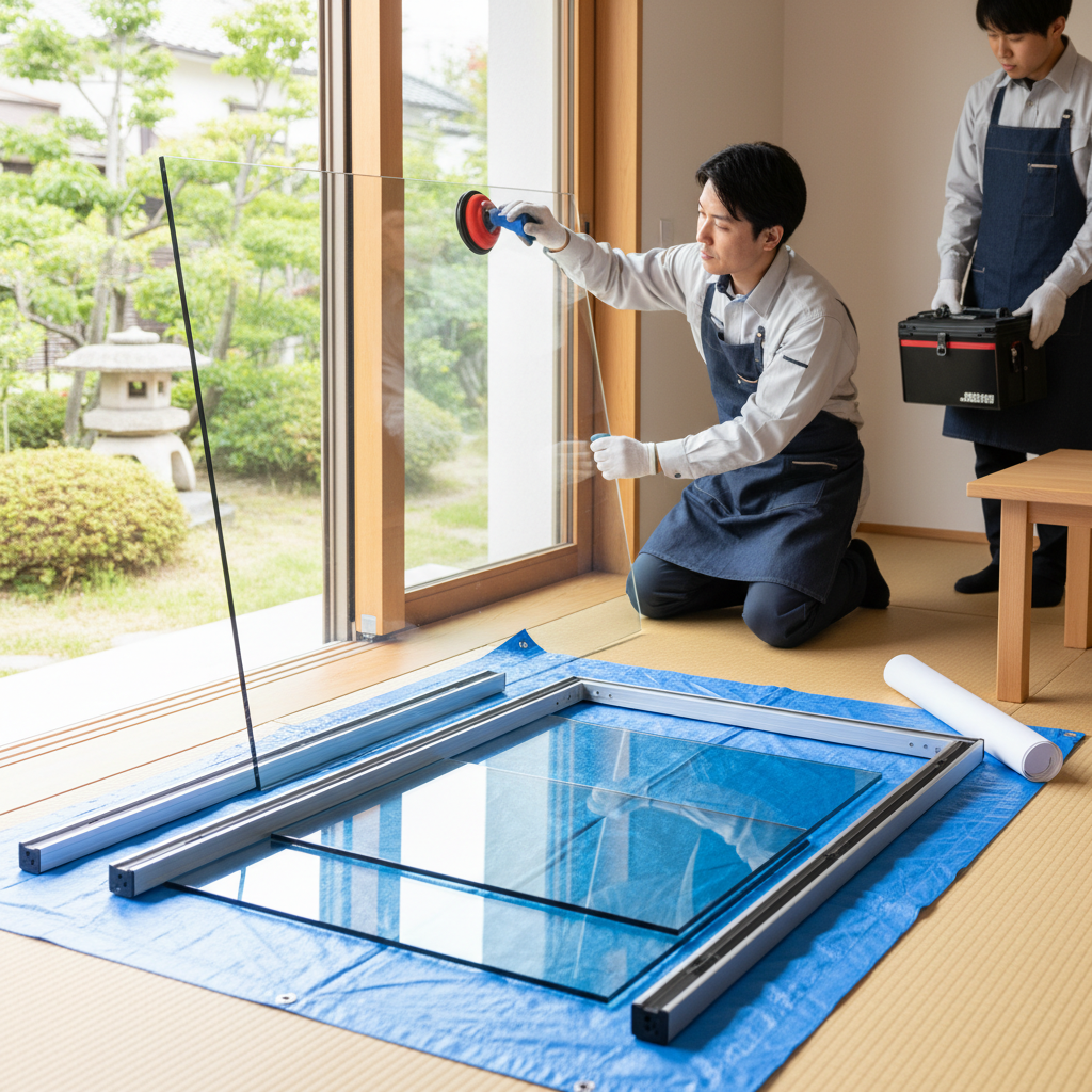 ガラスを一枚交換する値段は？に関する画像