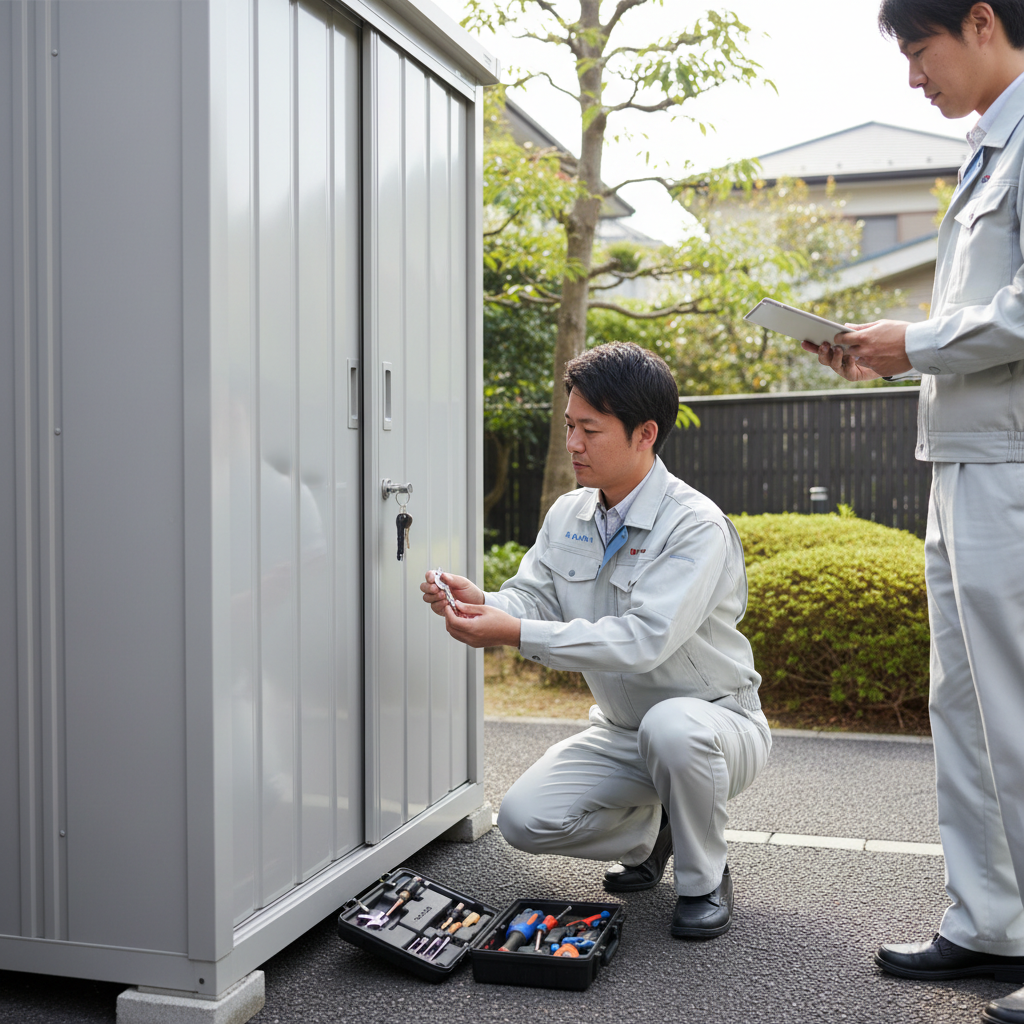 イナバ物置の鍵交換にかかる費用相場に関する画像