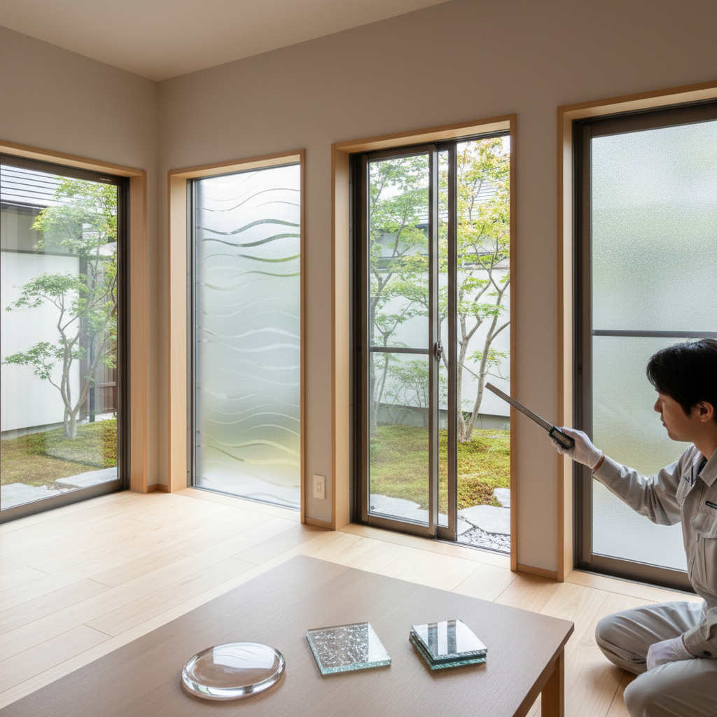 ガラスの種類と交換費用の目安に関する画像