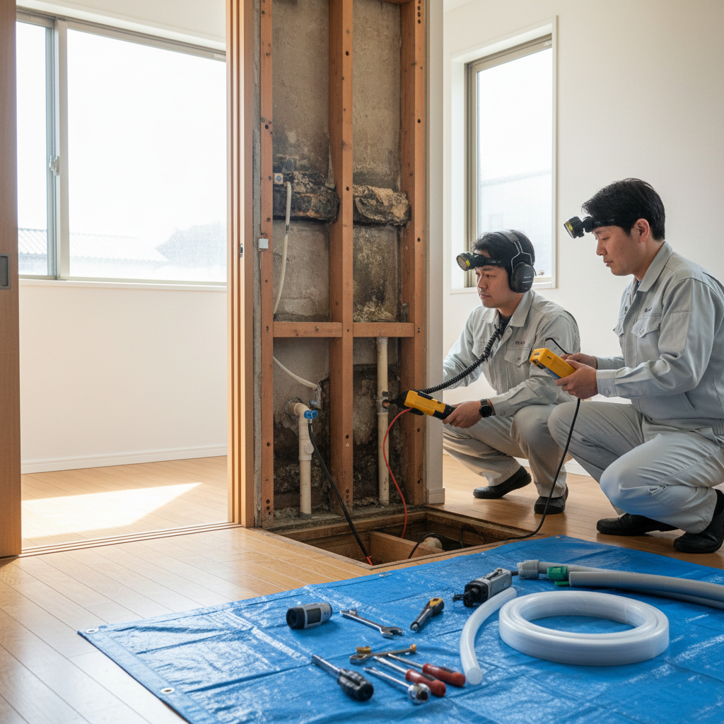 壁内や床下など見えない場所の修理費用に関する画像